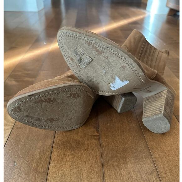 DOLCE VITA Jasper Brown Leather Western Ankle Booties Boots size 8 - Picture 11 of 12